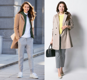 ユニクロのレディースのスプリングコート×サイズ