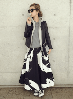 ライフル サバント 哲学博士 レザー ジャケット ロング スカート Ghost Girls Org