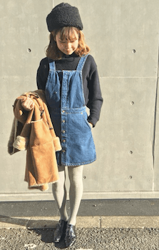 サロペットスカート デニム の秋冬コーデ 人気のデニムのサロペットスカートを紹介 Lady S Code Collection
