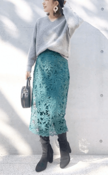 モヘアニットのレディースコーデ 人気のモヘアニットを紹介 レディースコーデコレクション