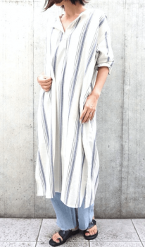 ストライプシャツワンピースのコーデ 春夏編 人気でおすすめのストライプシャツワンピースを紹介 Lady S Code Collection