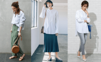 バンドカラーシャツとは レディースのおしゃれなコーデ方法やおすすめのバンドカラーシャツを紹介 レディースコーデコレクション