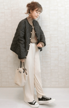 キルティングジャケットのレディースコーデ 人気のキルティングジャケットを紹介 レディースコーデコレクション