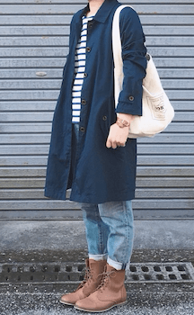 ステンカラーコートのレディースコーデ 黒 ネイビー グレーで作る大人な着こなし方 レディースコーデコレクション