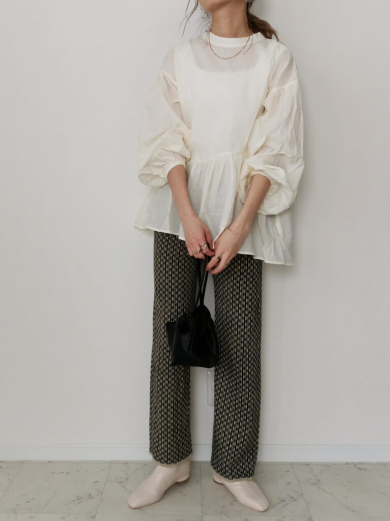プリーツペプラムトップス｜PLEATS PEPLUM TOPS