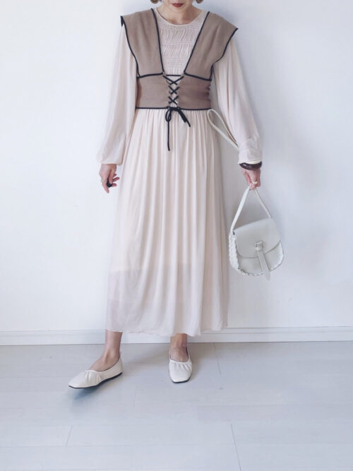 ロングワンピースの春コーデ 人気の春のロングワンピースを紹介 レディースコーデコレクション