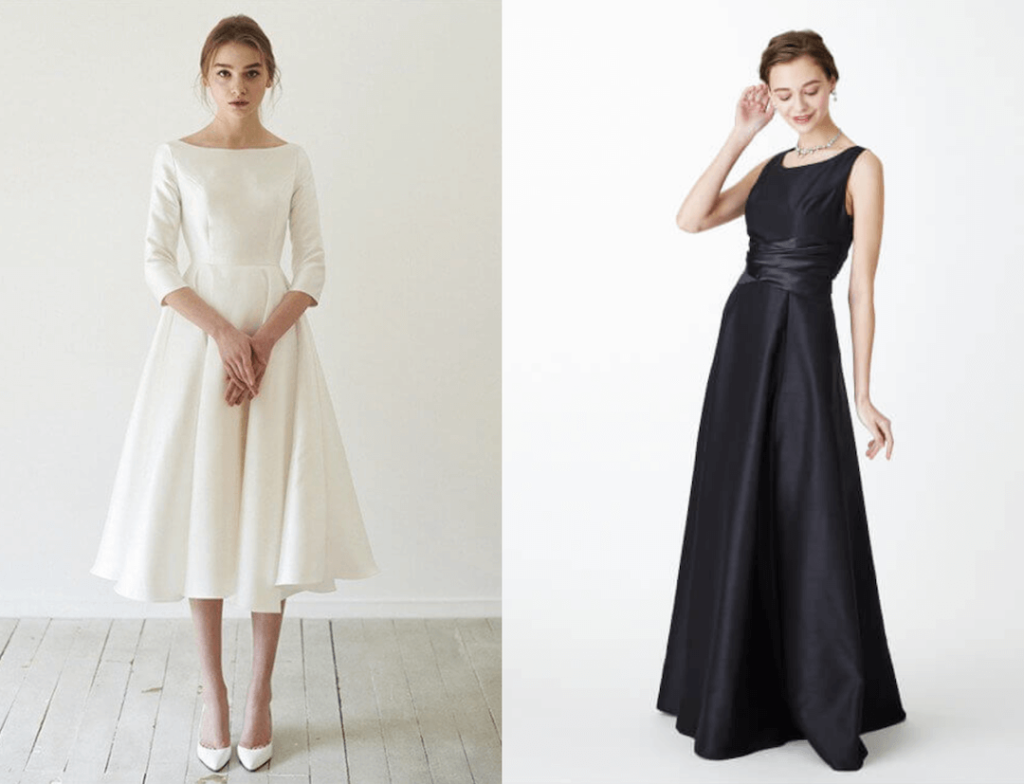 結婚式のお呼ばれで服装のマナー：（NG）白や黒一色のドレス