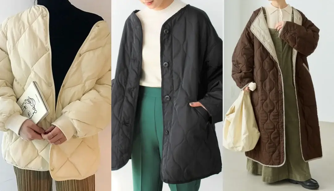 キルティングジャケット・キルティングコートの選び方：オーバーサイズが基本