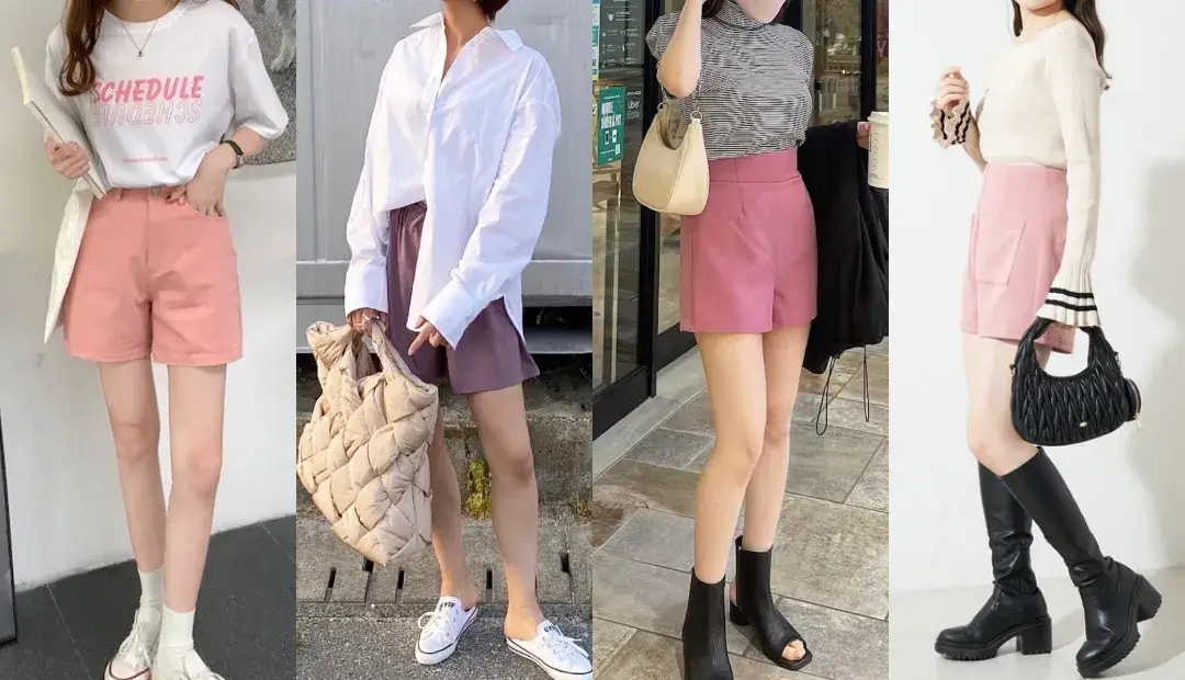 ショートパンツ(ピンク)のレディースのコーデ！人気のピンクショートパンツを紹介！