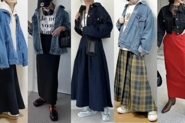 デニムジャケット×スカートの着こなし方22選！大人っぽくも可愛く見せるコーデ術を紹介！
